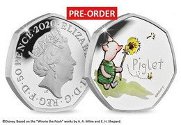 Great Britain UK 2020 'Piglet' 50p Coin - Silver Proof - Nieuwe Sets & Proefsets