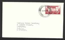 Ross Dependency 1967 4d Shackleton On 10th Anniversary Cover , Scott Base Cds - FDC