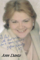 Ann Dante Lanarkshire Radio Original Hand Signed Cast Picture Photo - Autogramme