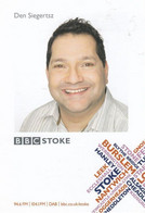 Den Siegertsz BBC Radio Stoke Cast Card Photo - Autographs