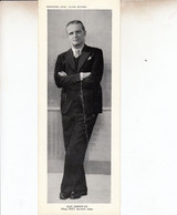 Dan Donovan Radio Review Antique 10" X 3" Old Photo Card - Handtekening