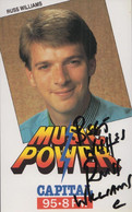 Russ Williams Capital Radio DJ Vintage Hand Signed Publicity Cast Card Photo - Autógrafos