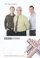 Sports Team Commentator Correspondents BBC Radio Stoke Cast Card Photo - Autographes