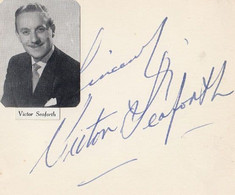 Victor Seaforth Hand Signed Radio Celebrity Impressionist Comedian Fan Photo - Autogramme