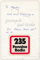 Martin Short Bradford Pennine Radio Hand Signed Ephemera - Autogramme