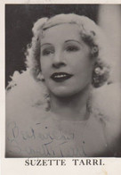 Suzette Tarri Cockney 1930s & WW2 BBC Radio Star Hand Signed Antique Photo - Autogramme