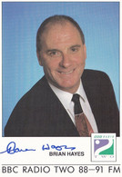 Brian Hayes Capital Radio BBC 2 Hand Signed Card + Photo Set - Autogramme