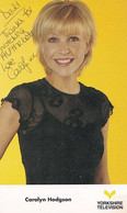 Carolyn Hodgson Miss Scarborough Yorkshire DJ Tonight 1980s Hand Signed Photo - Autographes