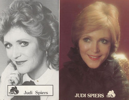 Judi Spiers Radio Television Presenter 2x TSW Card Photo S - Autographs