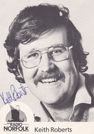 Keith Roberts BBC Radio 5 Norfolk Vintage 1980s Hand Signed Photo - Autographs