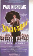 Paul Nicholas Singing In The Rain Musical Hand Signed Theatre Flyer - Autogramme