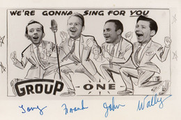 1950s Music Crooner Pop Music Band Unidentified Hand Signed Photo - Autographes