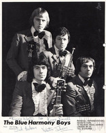 Blue Harmony Boys The Vagabonds Sheffield 1970s Hand Signed Photo - Autographes