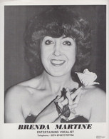 Brenda Martine Female Music Impressionist The Carpenters 70s Media Agency Photo - Autographes