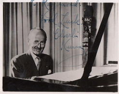 Charlie Kunz Antique Genuine Hand Signed Photo - Handtekening