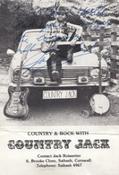 Country Jack Cornwall Western & Singer Bodrigan Hotel Hand Signed Photo - Autografi
