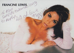 Francine Lewis Britains Got Talent Finalist Loose Women Hand Signed Photo - Autogramme