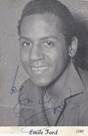 Emile Ford & The Checkmates Vintage Genuine Hand Signed Photo - Autógrafos