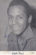 Emile Ford & The Checkmates Vintage Genuine Hand Signed Photo - Handtekening