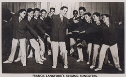 Francis Langfords Singing Songster Music Hall Old Boy Band Hand Signed Photo - Autógrafos