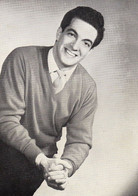 Frankie Vaughan 1950s Fan Club Official Antique Early Career Member Photo Card - Autógrafos