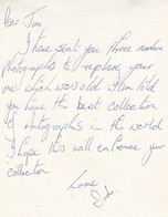Iris Williams Vintage Private Hand Signed Written Letter - Autografi