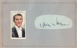 Jack Jackson Cricket Autograph Hand Signed Photo On Ephemera - Autographs