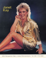 Janet Kay Silly Games 7" Pop Singer Hand Signed Large Photo Autograph Ephemera - Autogramme