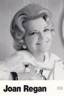 Joan Regan Hand Signed To David Publicity Photo - Autographes