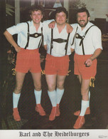 Karl And The Heidelbergers Nottingham Sherwood Social Club 1980s Publicity Photo - Autographes