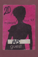 M People Backstage 1997 Guest Pass - Autógrafos