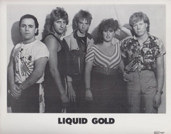 Liquid Gold Of Dance Yourself Dizzy Disco Funk 1970s Rare Media Publiclity Photo - Handtekening