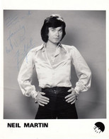 Neil Martin 1970s Pop Singer Hand Signed EMI Large Publicity Photo & Letter - Autogramme