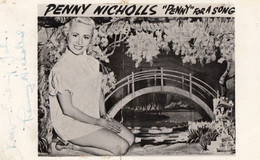 Penny Nicholls For A Song Antique Autograph Hand Signed Photo - Autógrafos