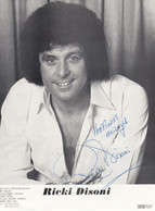 Ricki Disoni Large 12x8 Hand Signed Publicity Photo - Handtekening