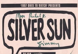 Silversun Dust Junkys Pop Sheffield University 1997 Hand Signed Concert Poster - Autogramme