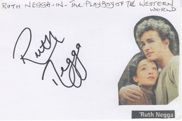 Ruth Negga Preacher Hand Signed Card - Autographes