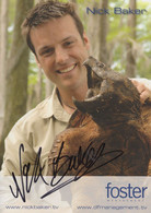 Nick Baker Childrens TV Naturalist Hand Signed Photo - Autógrafos