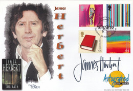 James Herbert Book Author Of The Rats Fog Hand Signed FDC - Autographes