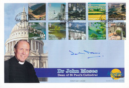 Dr John Moses Dean Of St Pauls Cathedral Hand Signed FDC - Autographes