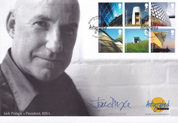 Jack Pringle President Of Royal Institute Of British Architects Hand Signed FDC - Autographes