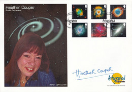 Heather Couper British Astronomer Astronomy Hand Signed FDC - Autógrafos
