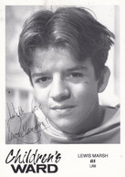 Lewis Marsh As Liam In Childrens Ward TV Show Vintage Signed Cast Card - Autographes