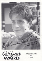 Paul Walton As Deva In Childrens Ward TV Show Vintage Signed Cast Card - Autographs