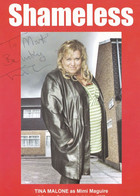 Tina Malone As Mimi Maguire Shameless Giant Hand Signed Cast Card Photo - Autographs