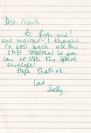 Sally Carman As Kelly Ball Shameless Fully Hand Written Signed Letter - Autographes