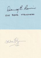 Davey Lennie Mike Flynn Ice Cold Truckers 2x Autograph S - Autogramme