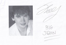 Big John Seaward The Imbetweeners 2x Hand Signed Autograph S - Autógrafos