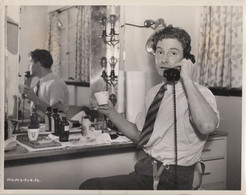 Robert Donat In Hollywood Dressing Room On Phone Giant To MP Press Photo - Autographs