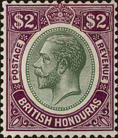 British Honduras Scott #102, 1922, Hinged - British Honduras (...-1970)